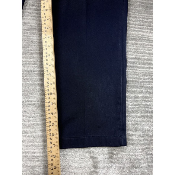 Lands End Pants Womens 6 Blue Chino Khaki Straight‎ Leg Casual - Picture 6 of 12